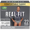 Male Adult Absorbent Underwear Depend Real Fit Pull On with Tear Away Seams Small / Medium Disposable Heavy Absorbency 22/PK