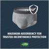 Male Adult Absorbent Underwear Depend Real Fit Pull On with Tear Away Seams Large / X-Large Disposable Heavy Absorbency 20/PK