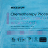 Chemotherapy Procedure Gown McKesson X-Large Blue NonSterile AAMI Level 2 / ASTM D6978 Disposable 10/BG