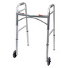 1073638_EA Folding Walker Adjustable Height McKesson Aluminum Frame 350 lbs. Weight Capacity 32 to 39 Inch Height 1/EA