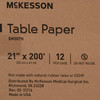 919574_CS Table Paper McKesson 21 Inch Width White Smooth 12/CS