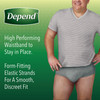 Male Adult Absorbent Underwear Depend FIT-FLEX Pull On with Tear Away Seams X-Large Disposable Heavy Absorbency 30/CS