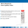 McKesson Capillary Blood Collection Tube Micro-hematocrit Sodium Heparin Additive 1.1 X 75 mm 75 µL Red Stripe Without Closure Glass Tube 1000/BX