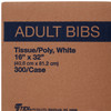 Bib McKesson Tie Closure Disposable Poly / Tissue 300/CS