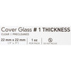 483349_BX Cover Glass McKesson Square No. 1 Thickness 22 X 22 mm 10/BX