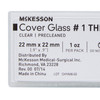 483349_BX Cover Glass McKesson Square No. 1 Thickness 22 X 22 mm 10/BX