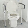 Toilet Safety Rail McKesson Gray Aluminum 1/EA