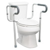 Toilet Safety Rail McKesson Gray Aluminum 1/EA