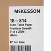113117_CS Table Paper McKesson 21 Inch Width White Smooth 12/CS