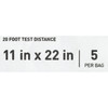 1038457_BG Eye Chart McKesson 20 Foot Distance Acuity Test 5/BG