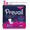 Bladder Control Pad Prevail Daily Pads Overnight 16 Inch Length Heavy Absorbency Polymer Core One Size Fits Most 120/CS