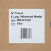 Disposable IV Stand Floor Stand McKesson 2-Hook 5 Caster Plastic Base 1/EA