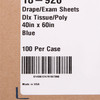 151556_CS General Purpose Drape McKesson Physical Exam Drape 40 W X 60 L Inch NonSterile 100/CS