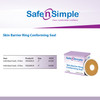 Skin Barrier Ring Safe-n'Simple Moldable, Standard Wear Adhesive without Tape Without Flange Universal System Hydrocolloid 2 Inch Diameter 10/BX