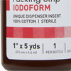 Wound Packing Strip McKesson Iodoform 1 Inch X 5 Yard Sterile Antiseptic 12/CS