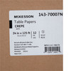 Table Paper McKesson 24 Inch Width White Crepe 12/CS