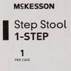 Step Stool McKesson 1 Step Powder Coated Steel Frame 8-3/4 Inch Step Height 1/EA