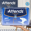 Unisex Adult Incontinence Brief Attends Stretch Medium / Regular Disposable Heavy Absorbency 96/CS