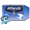 Unisex Adult Incontinence Brief Attends Stretch Medium / Regular Disposable Heavy Absorbency 96/CS