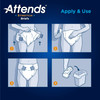 Unisex Adult Incontinence Brief Attends Stretch Large / X-Large Disposable Heavy Absorbency 96/CS