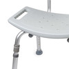 Bath Bench McKesson Without Arms Aluminum Frame Removable Backrest 19-1/4 Inch Seat Width 300 lbs. Weight Capacity 1/EA