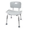 Bath Bench McKesson Without Arms Aluminum Frame Removable Backrest 19-1/4 Inch Seat Width 300 lbs. Weight Capacity 1/EA