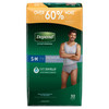 Male Adult Absorbent Underwear Depend FIT-FLEX Pull On with Tear Away Seams Small / Medium Disposable Heavy Absorbency 64/CS