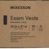 Exam Vest McKesson Blue One Size Fits Most Front Opening Snap Closure Unisex 75/CS