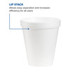 Drinking Cup Dart 6 oz. White Styrofoam Disposable 1000/CS