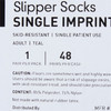 Slipper Socks McKesson Terries Large Teal Above the Ankle 48/CS