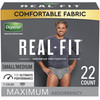 Male Adult Absorbent Underwear Depend Real Fit Pull On with Tear Away Seams Small / Medium Disposable Heavy Absorbency 44/CS