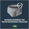 Male Adult Absorbent Underwear Depend Real Fit Pull On with Tear Away Seams Small / Medium Disposable Heavy Absorbency 44/CS