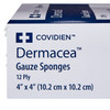 763387_CS Gauze Sponge Dermacea 4 X 4 Inch 2 per Pack Sterile 12-Ply Square 600/CS