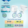 Unisex Adult Incontinence Belted Undergarment TENA ProSkin Flex Super Size 12 Disposable Heavy Absorbency 3/CS