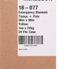 Rescue Blanket McKesson 56 W X 90 L Inch Tissue / Poly Laminate 0.67 lbs. 24/CS