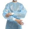 Chemotherapy Procedure Gown McKesson Medium Blue NonSterile AAMI Level 2 / ASTM D6978 Disposable 30/CS