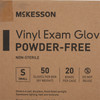 Exam Glove McKesson Confiderm Small NonSterile Vinyl Standard Cuff Length Smooth Clear Not Rated 1000/CS
