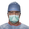 Surgical Mask Halyard Duckbill Tie Closure One Size Fits Most Green NonSterile Not Rated Adult 300/CS