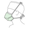 Surgical Mask Halyard Duckbill Tie Closure One Size Fits Most Green NonSterile Not Rated Adult 300/CS