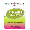Vitamin Supplement Geri-Care Vitamin E 200 IU Strength Softgel 100 per Bottle 12/CS