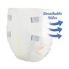 Unisex Adult Incontinence Brief Tranquility SmartCore Medium Disposable Heavy Absorbency 96/CS