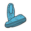 Shoe Cover X-tra Traction X-Large Shoe High Nonskid Sole Blue NonSterile 3/CS