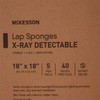 Surgical Laparotomy Sponge McKesson X-Ray Detectable Cotton 18 X 18 Inch 5 Count Soft Pack Sterile 40/CS