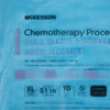 Chemotherapy Procedure Gown McKesson X-Large Blue NonSterile AAMI Level 2 / ASTM D6978 Disposable 30/CS