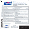 1087427_CS Hand Sanitizer Purell Healthcare Advanced 1,200 mL Ethyl Alcohol Foaming Dispenser Refill Bottle 2/CS