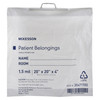 Patient Belongings Bag McKesson 4 X 20 X 20 Inch Polyethylene Snap Closure White 250/CS