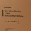Glove Box Holder McKesson Horizontal or Vertical Mounted 3-Box Capacity Clear 3-1/8 X 10-1/4 X 15-1/4 Inch Plastic 4/CS