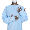 Protective Procedure Gown McKesson One Size Fits Most Blue NonSterile AAMI Level 2 Disposable 75/CS