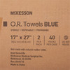 277860_CS O.R. Towel McKesson 17 W X 27 L Inch Blue Sterile 80/CS