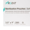 Sterilization Pouch McKesson Argent Sure-Check Ethylene Oxide (EO) Gas / Steam 3-1/2 X 9 Inch Transparent / Blue Self Seal Paper / Film 10/CS